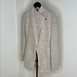 Women's Cream Asymmetrical Jacket